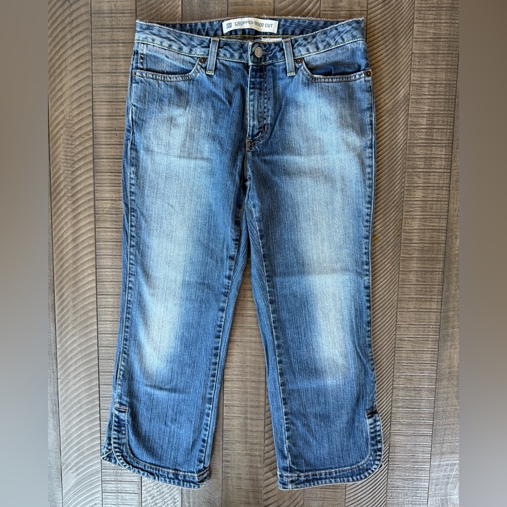 GAP Cropped Boot Cut Stretch Jeans Women’s Size 8 Regular